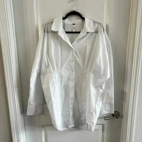 NWT Free People Women's Taia Dress OB1245762 White Size L NWT $148 - Picture 2 of 6